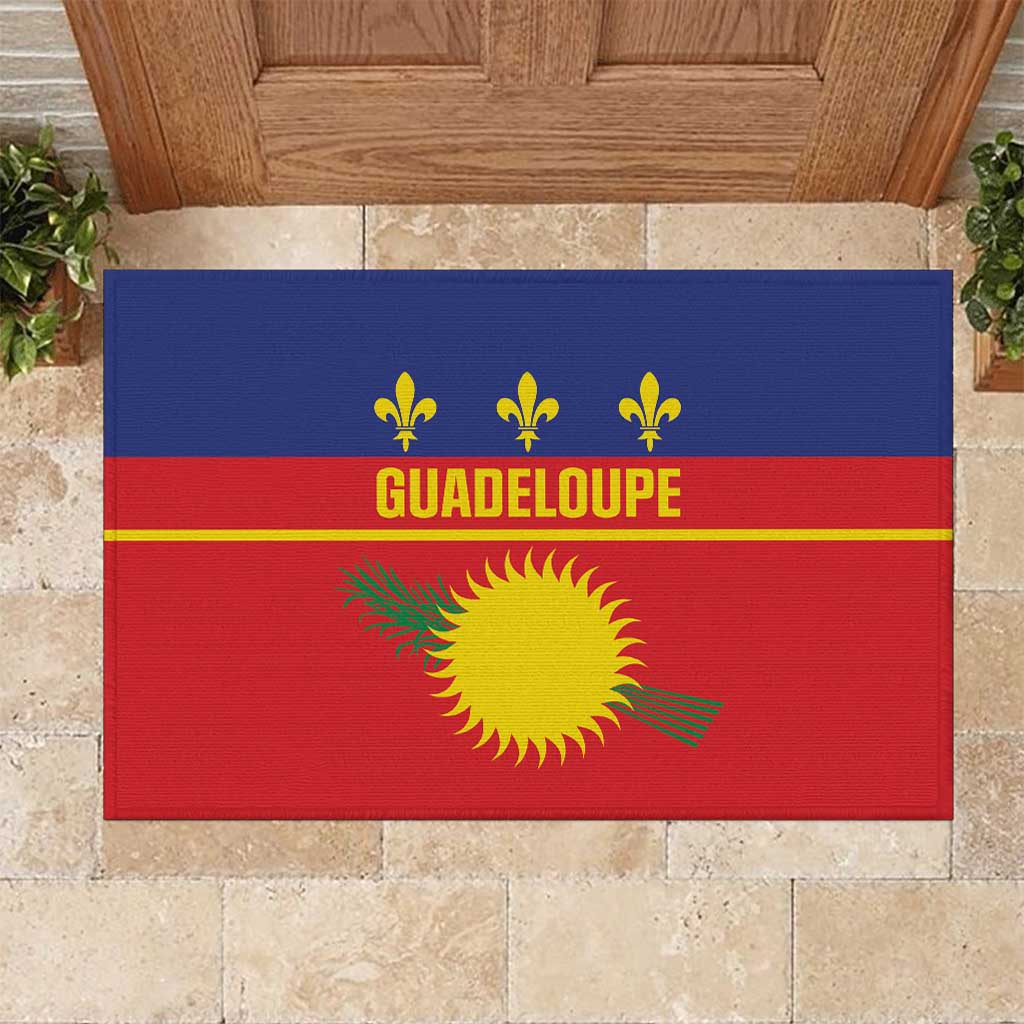 Guadeloupe Rubber Doormat Rejyon Gwadloup Red Version