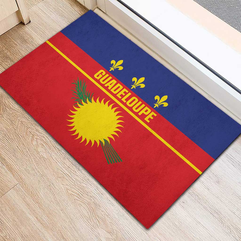 Guadeloupe Rubber Doormat Rejyon Gwadloup Red Version