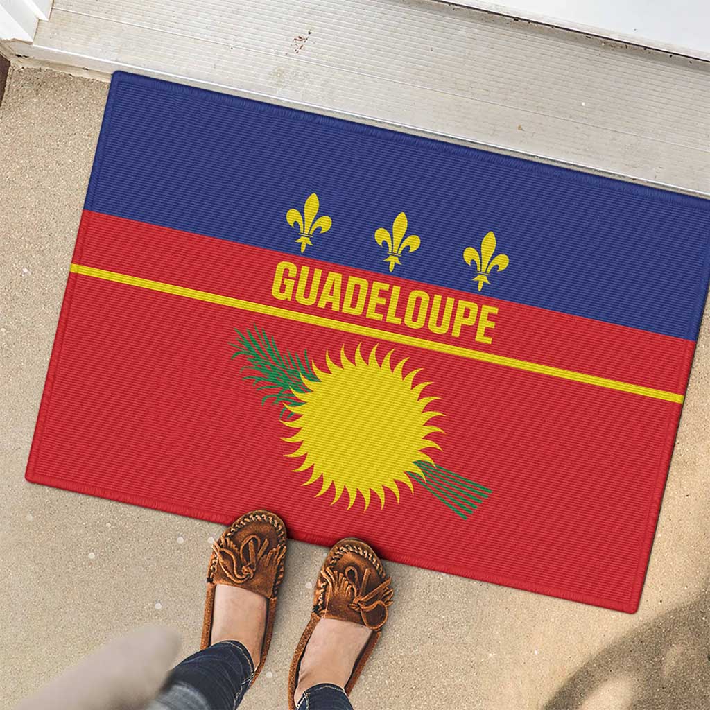 Guadeloupe Rubber Doormat Rejyon Gwadloup Red Version