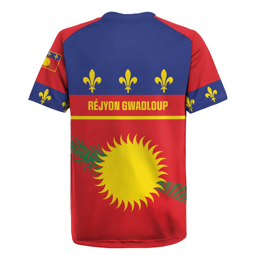 Guadeloupe Rugby Jersey Rejyon Gwadloup Red Version