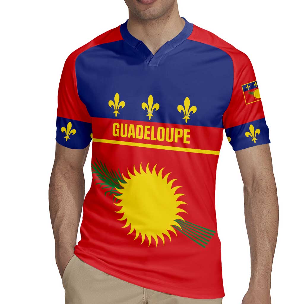 Guadeloupe Rugby Jersey Rejyon Gwadloup Red Version