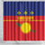 Guadeloupe Shower Curtain Rejyon Gwadloup Red Version