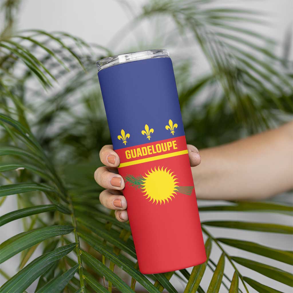 Guadeloupe Skinny Tumbler Rejyon Gwadloup Red Version
