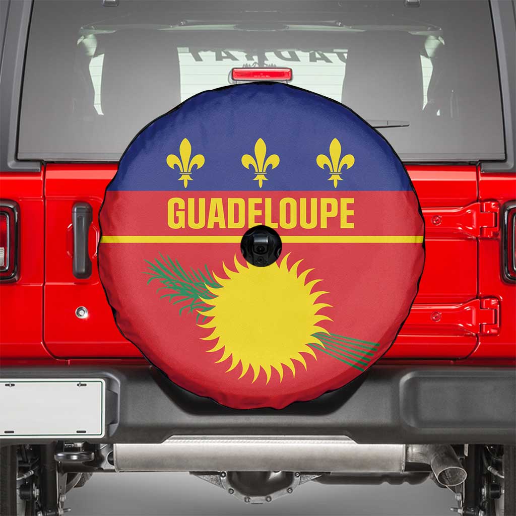 Guadeloupe Spare Tire Cover Rejyon Gwadloup Red Version