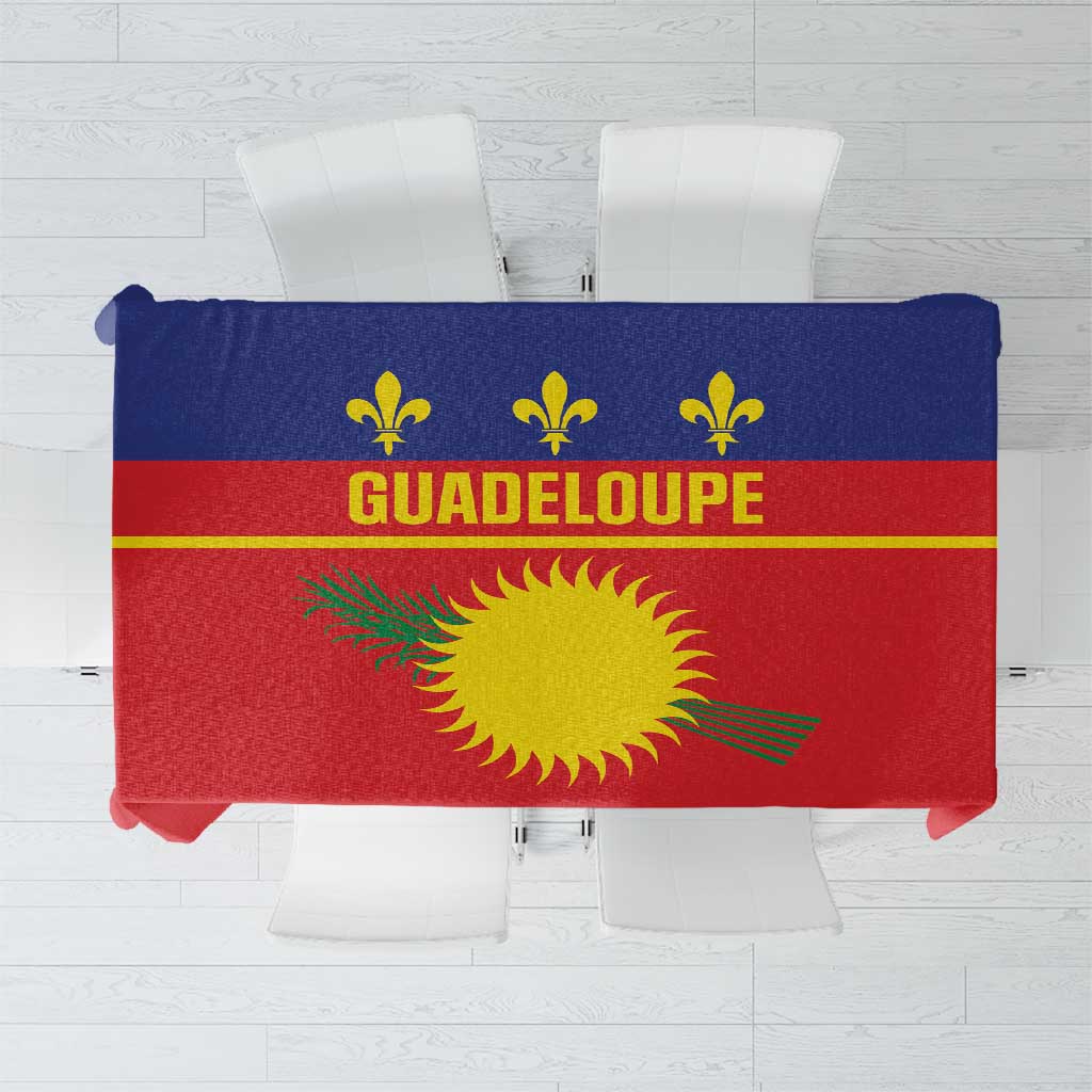 Guadeloupe Tablecloth Rejyon Gwadloup Red Version