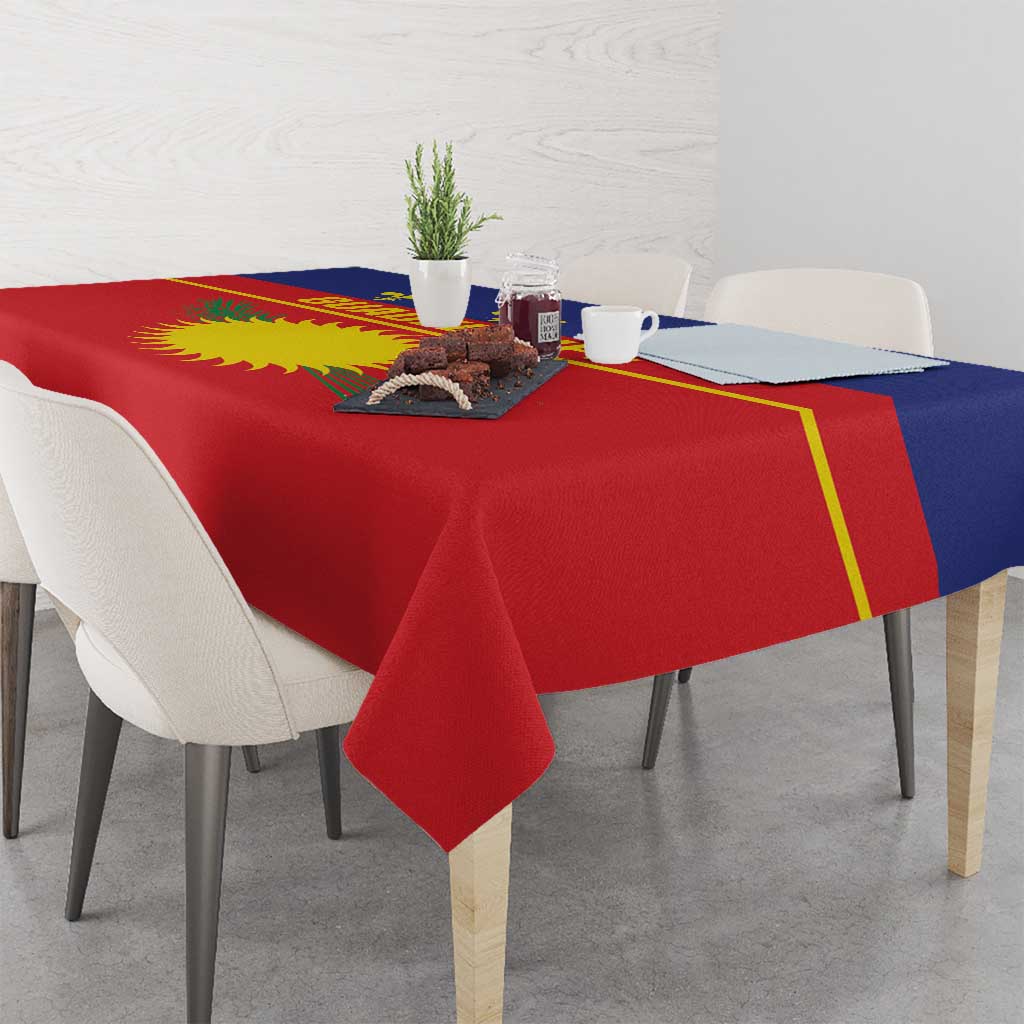 Guadeloupe Tablecloth Rejyon Gwadloup Red Version