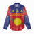 Guadeloupe Women Casual Shirt Rejyon Gwadloup Red Version