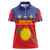 Guadeloupe Women Polo Shirt Rejyon Gwadloup Red Version