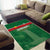 Football Guadeloupe Green Area Rug Les Gwada Boy Go Champions