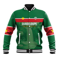 Custom Football Guadeloupe Green Baseball Jacket Les Gwada Boy Go Champions