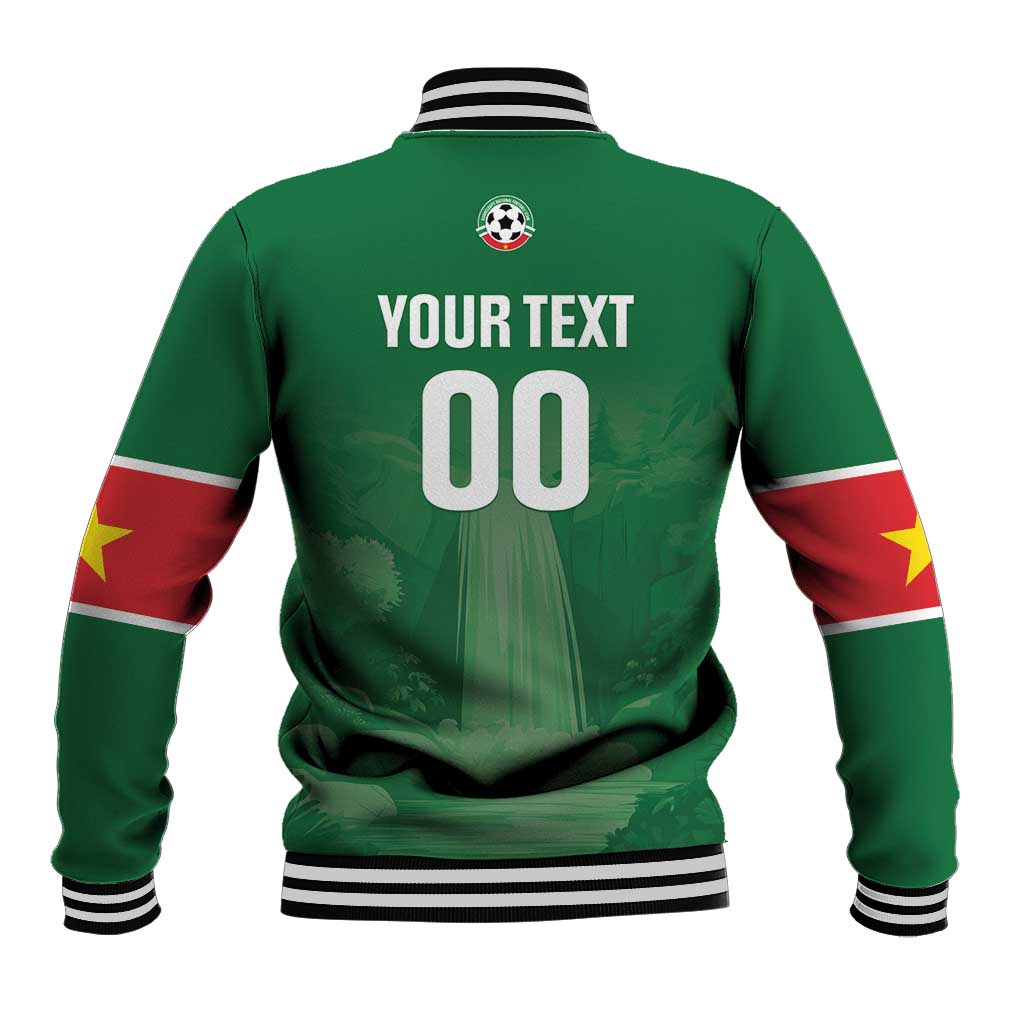 Custom Football Guadeloupe Green Baseball Jacket Les Gwada Boy Go Champions
