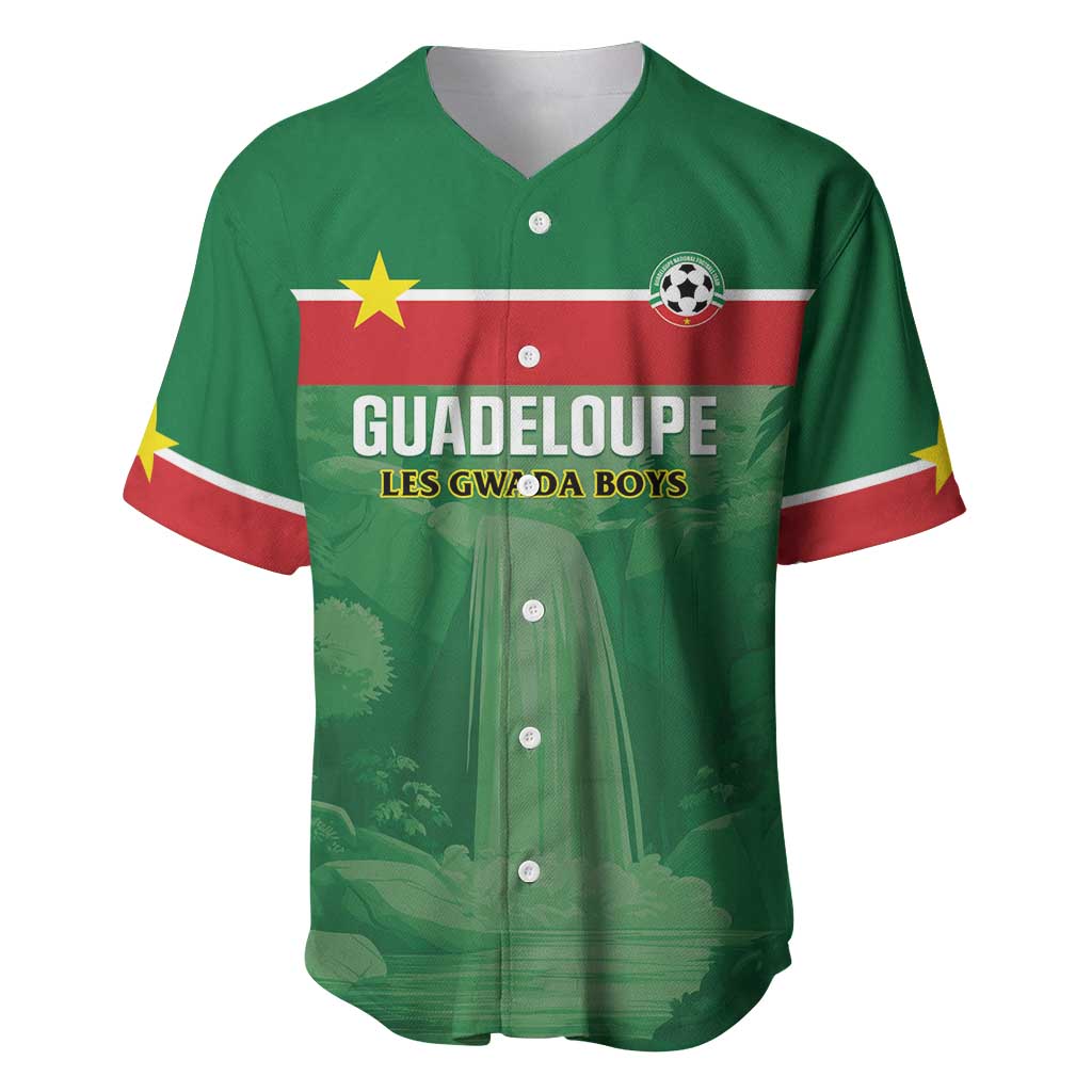 Custom Football Guadeloupe Green Baseball Jersey Les Gwada Boy Go Champions