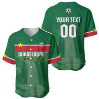 Custom Football Guadeloupe Green Baseball Jersey Les Gwada Boy Go Champions