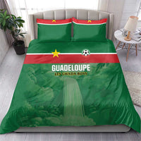 Football Guadeloupe Green Bedding Set Les Gwada Boy Go Champions