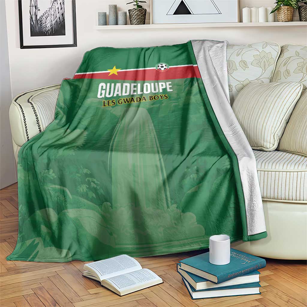 Football Guadeloupe Green Blanket Les Gwada Boy Go Champions