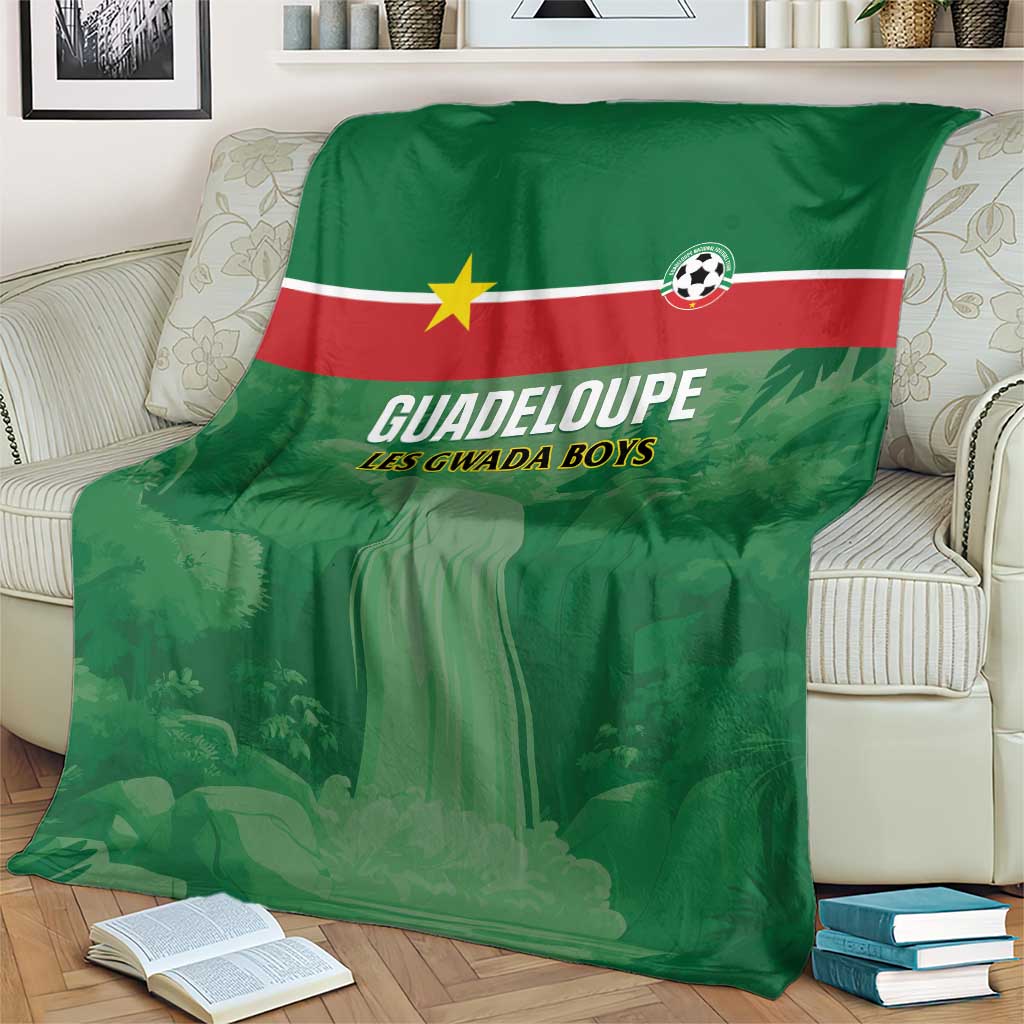Football Guadeloupe Green Blanket Les Gwada Boy Go Champions