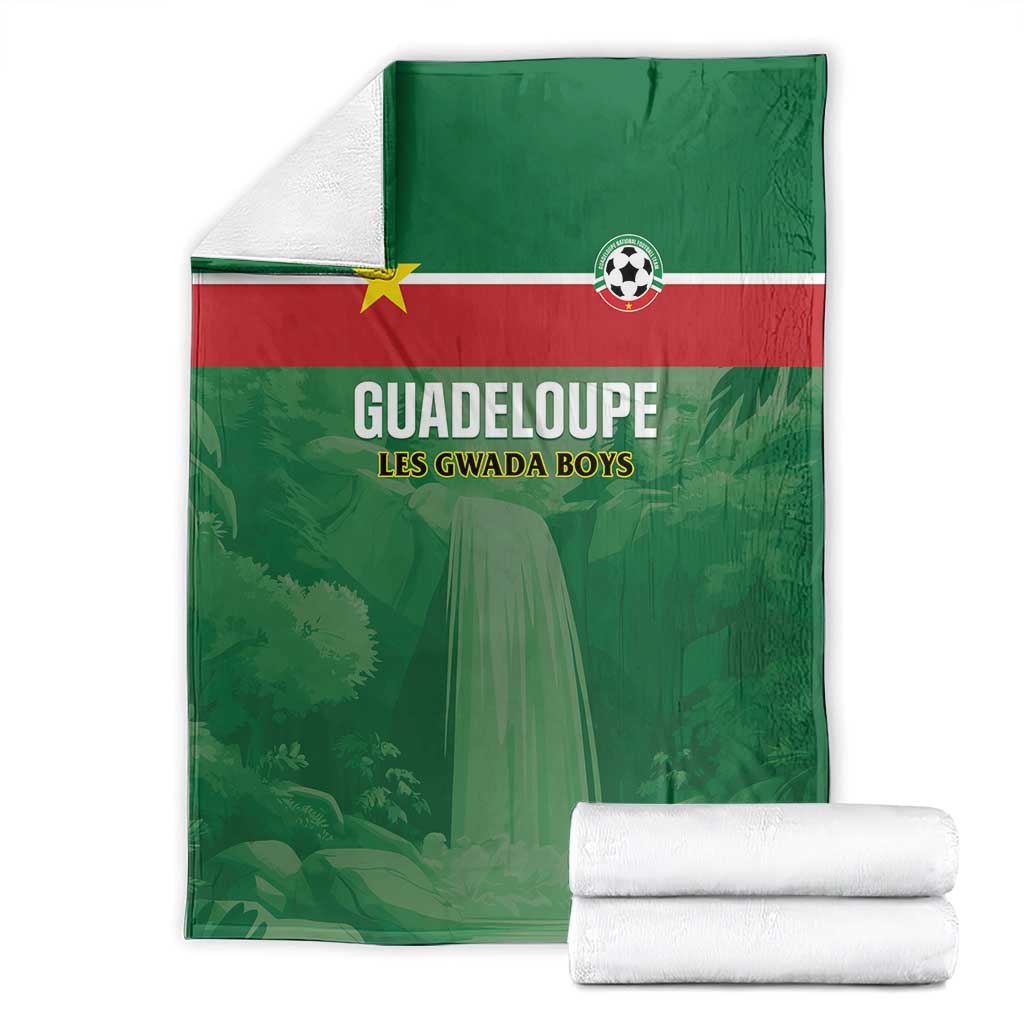 Football Guadeloupe Green Blanket Les Gwada Boy Go Champions