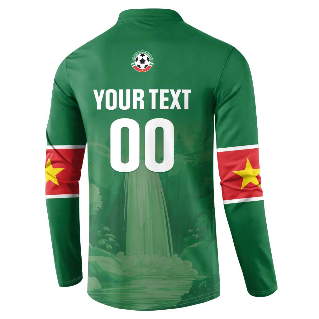 Custom Football Guadeloupe Green Button Sweatshirt Les Gwada Boy Go Champions