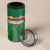 Custom Football Guadeloupe Green 4 in 1 Can Cooler Tumbler Les Gwada Boy Go Champions