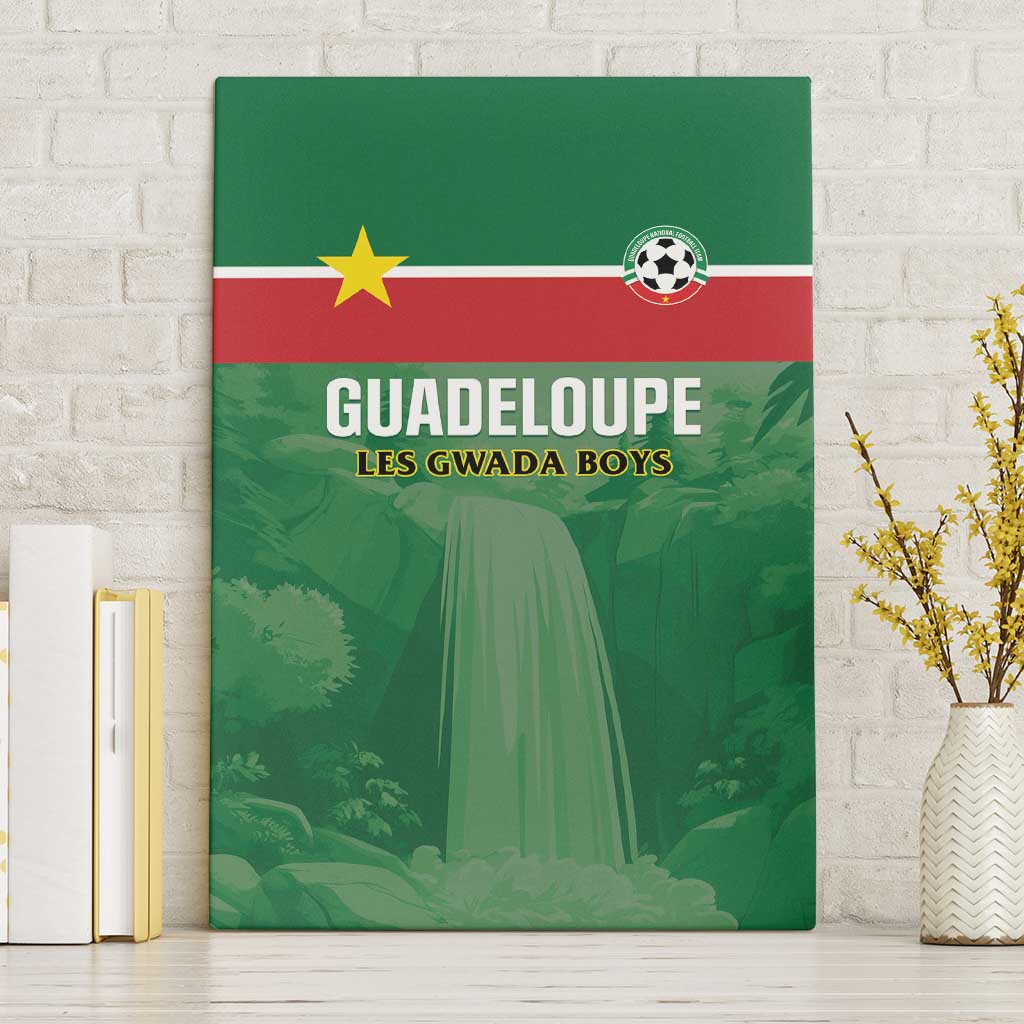 Football Guadeloupe Green Canvas Wall Art Les Gwada Boy Go Champions