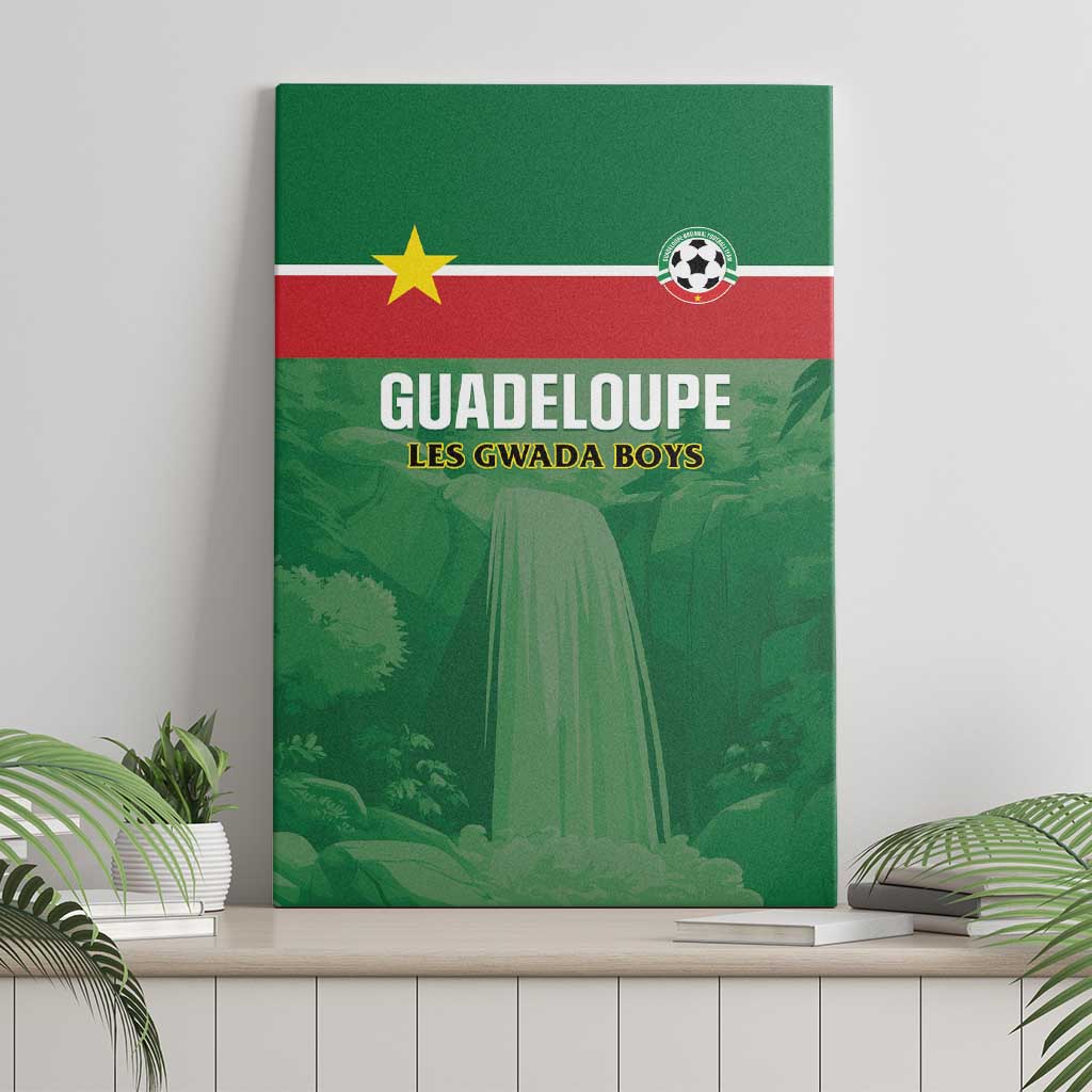 Football Guadeloupe Green Canvas Wall Art Les Gwada Boy Go Champions