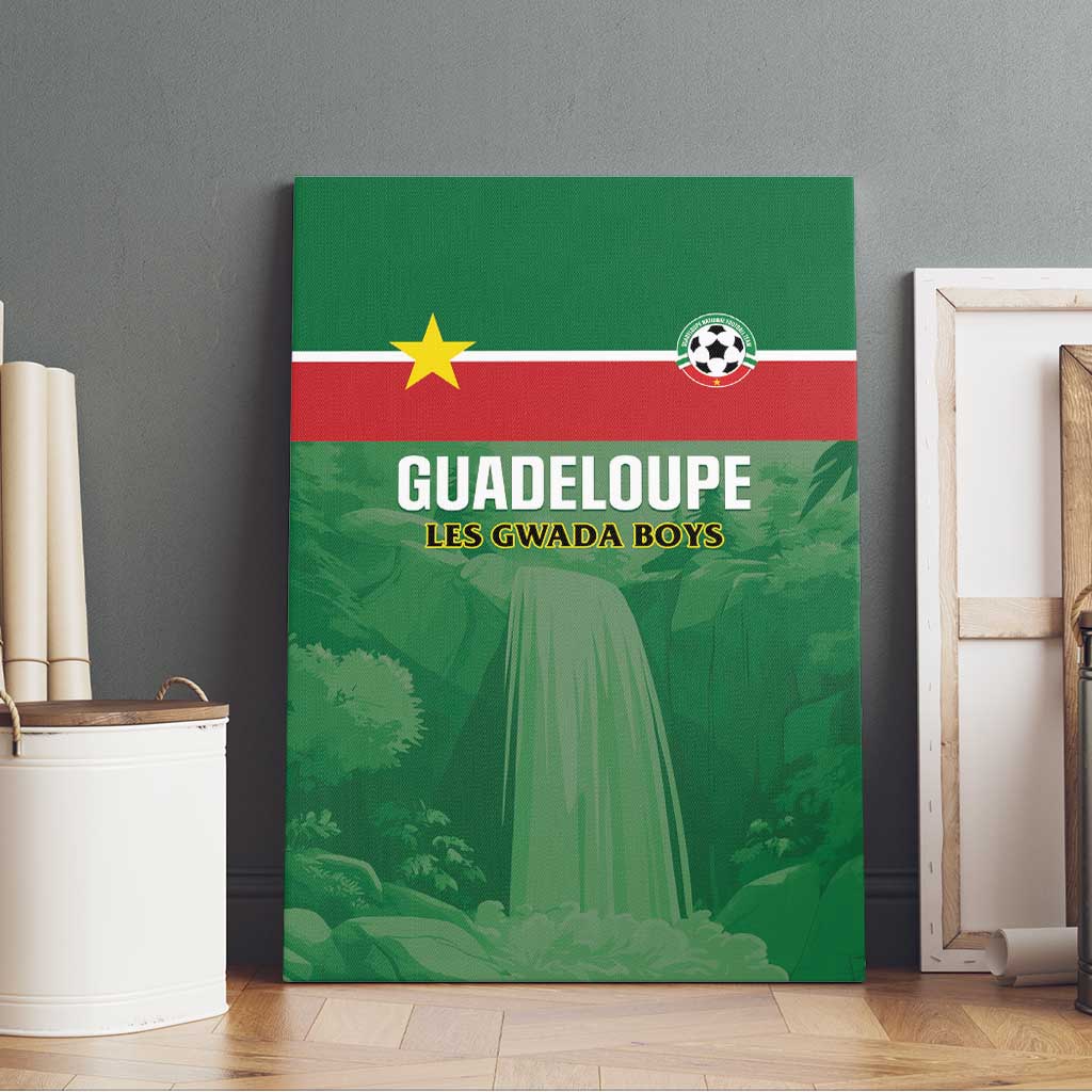 Football Guadeloupe Green Canvas Wall Art Les Gwada Boy Go Champions