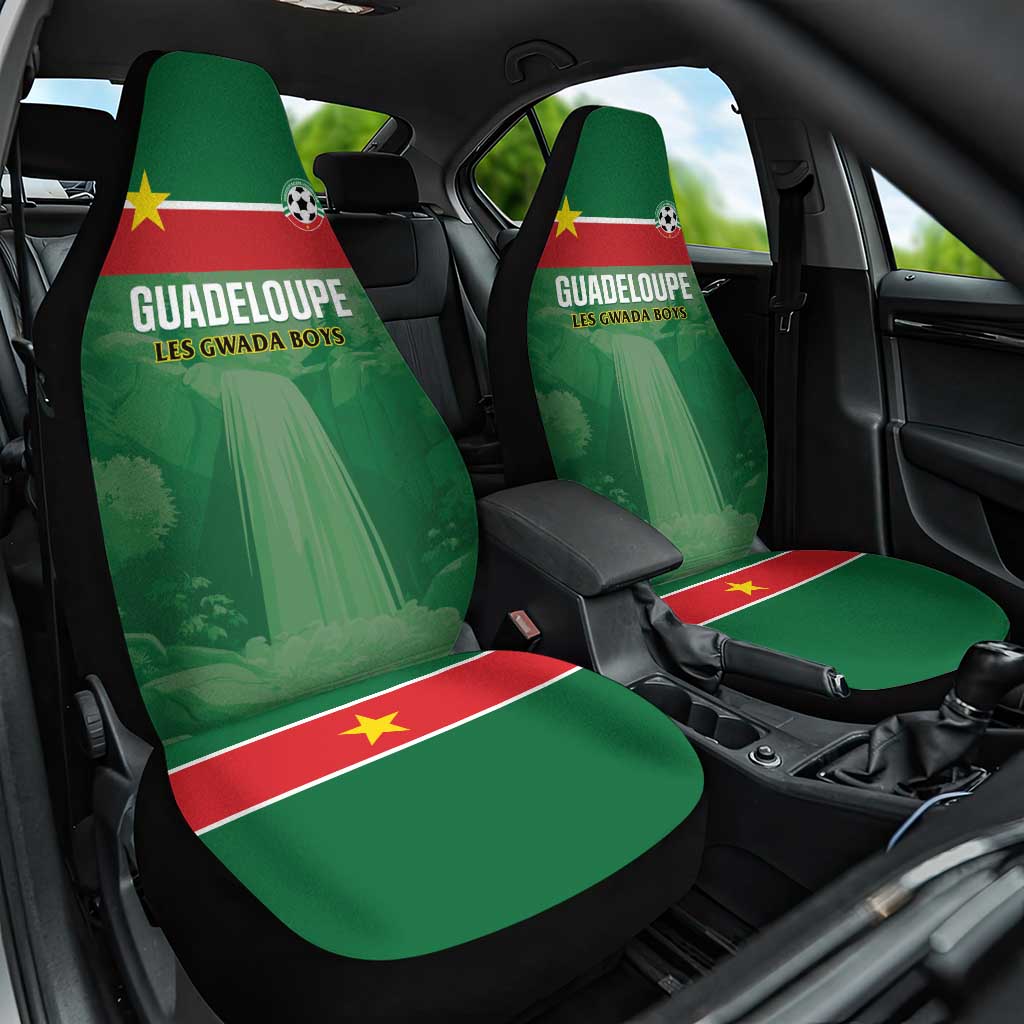 Football Guadeloupe Green Car Seat Cover Les Gwada Boy Go Champions