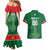 Custom Football Guadeloupe Green Couples Matching Mermaid Dress and Hawaiian Shirt Les Gwada Boy Go Champions