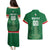 Custom Football Guadeloupe Green Couples Matching Puletasi and Hawaiian Shirt Les Gwada Boy Go Champions