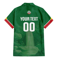 Custom Football Guadeloupe Green Family Matching Mermaid Dress and Hawaiian Shirt Les Gwada Boy Go Champions