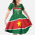 Custom Football Guadeloupe Green Family Matching Off Shoulder Maxi Dress and Hawaiian Shirt Les Gwada Boy Go Champions