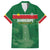 Custom Football Guadeloupe Green Family Matching Off Shoulder Short Dress and Hawaiian Shirt Les Gwada Boy Go Champions