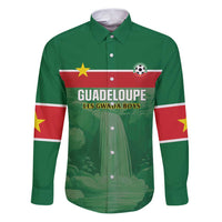 Custom Football Guadeloupe Green Family Matching Puletasi and Hawaiian Shirt Les Gwada Boy Go Champions