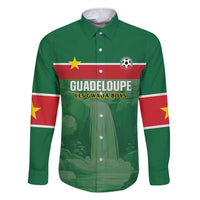 Custom Football Guadeloupe Green Family Matching Short Sleeve Bodycon Dress and Hawaiian Shirt Les Gwada Boy Go Champions