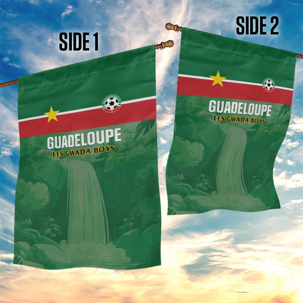 Football Guadeloupe Green Garden Flag Les Gwada Boy Go Champions