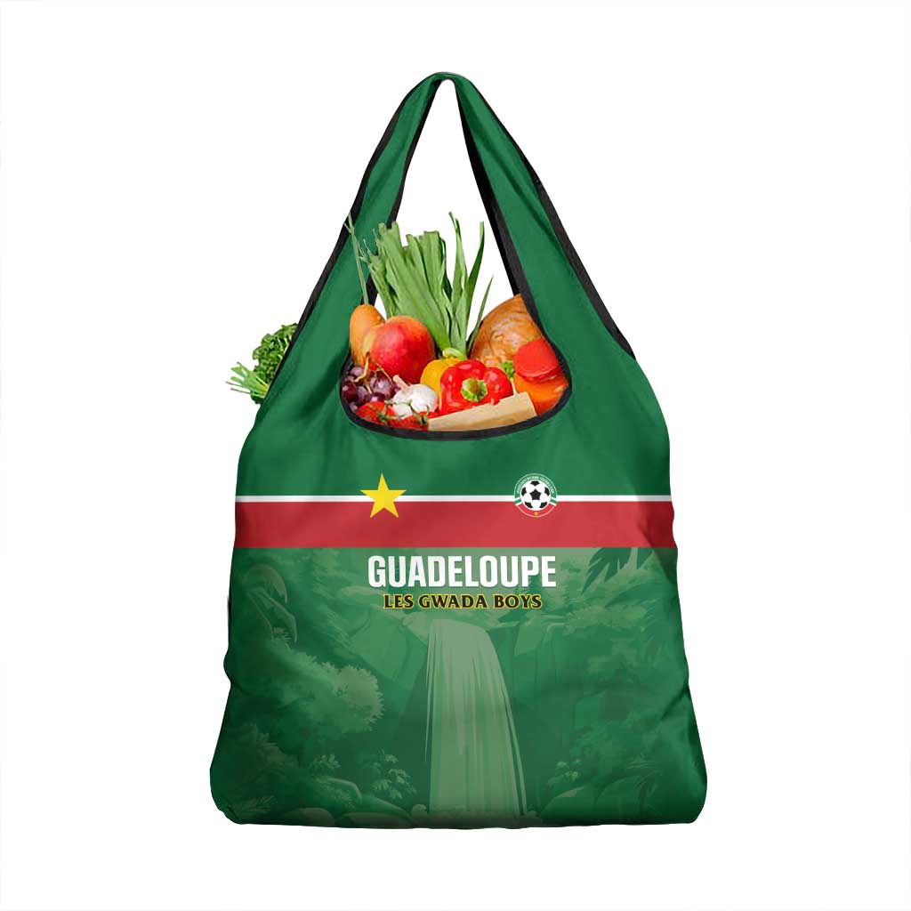 Football Guadeloupe Green Grocery Bag Les Gwada Boy Go Champions