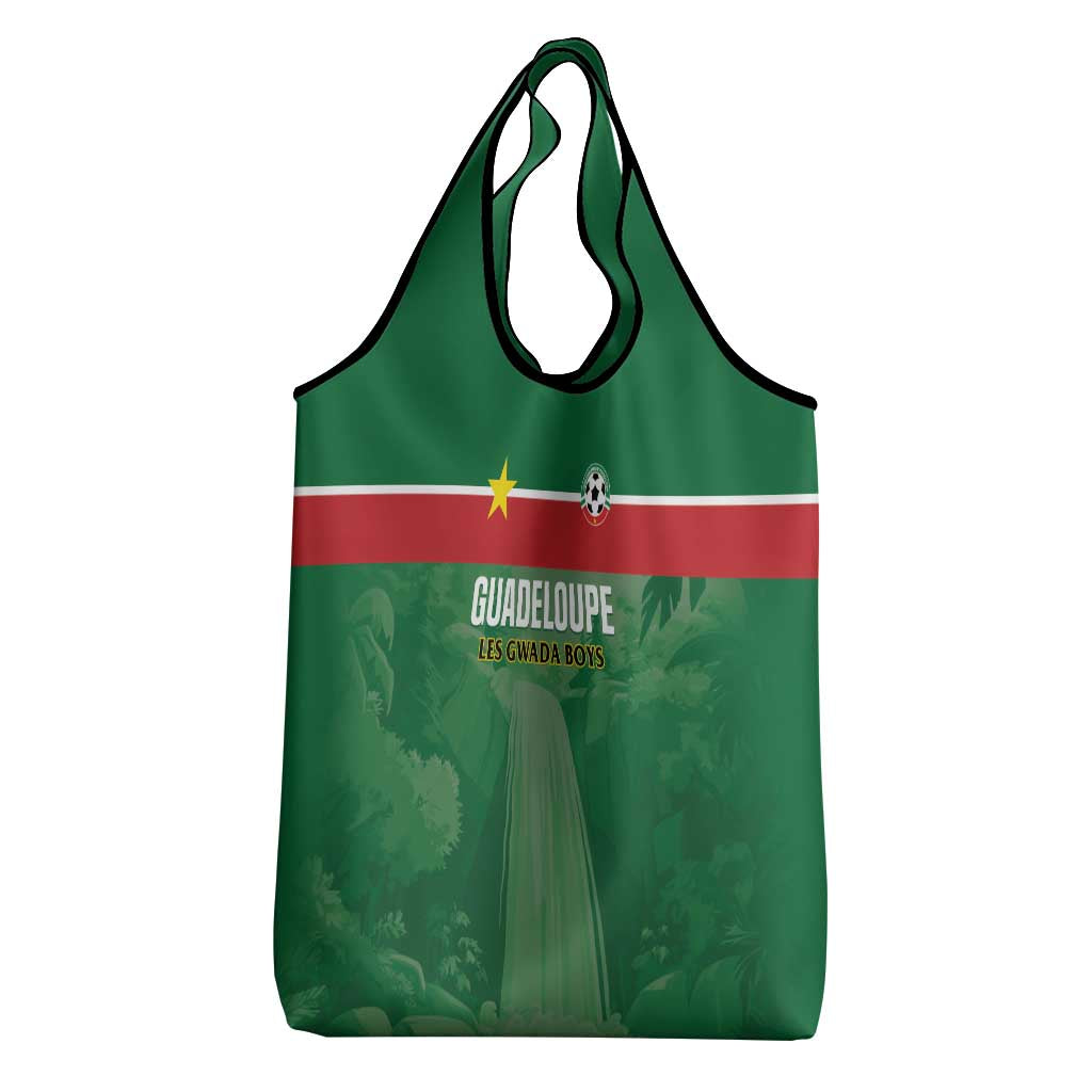 Football Guadeloupe Green Grocery Bag Les Gwada Boy Go Champions