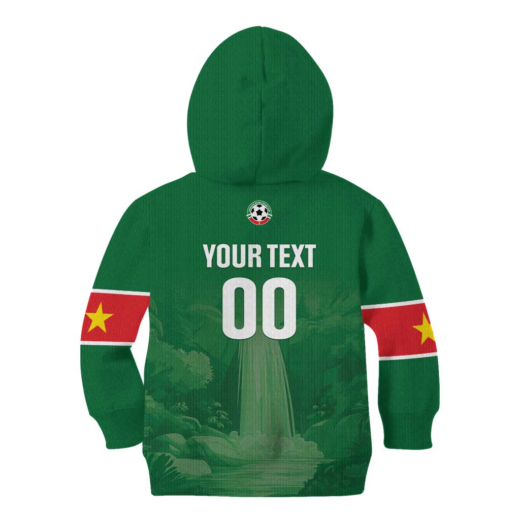 Custom Football Guadeloupe Green Kid Hoodie Les Gwada Boy Go Champions