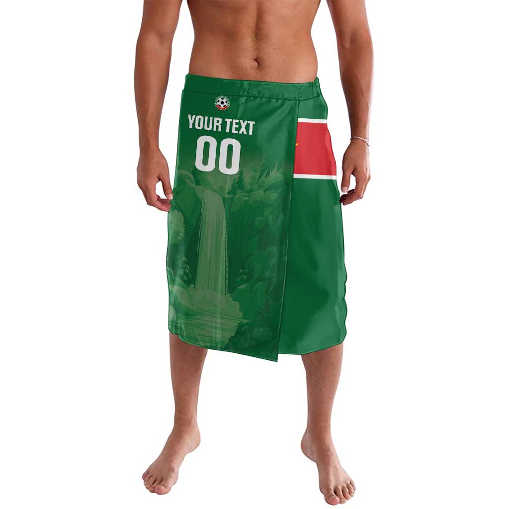 Custom Football Guadeloupe Green Lavalava Les Gwada Boy Go Champions