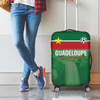 Football Guadeloupe Green Luggage Cover Les Gwada Boy Go Champions