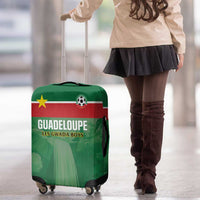 Football Guadeloupe Green Luggage Cover Les Gwada Boy Go Champions