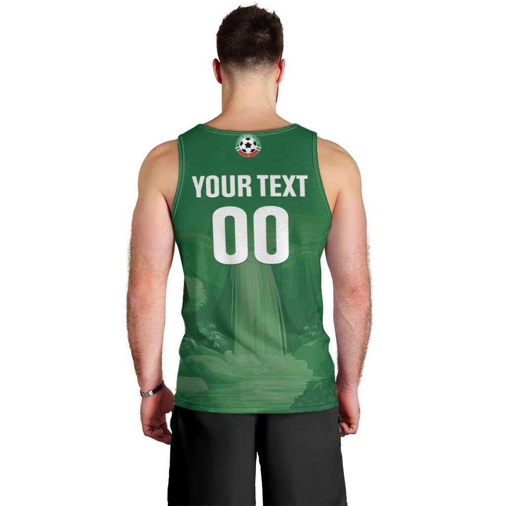 Custom Football Guadeloupe Green Men Tank Top Les Gwada Boy Go Champions