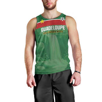 Custom Football Guadeloupe Green Men Tank Top Les Gwada Boy Go Champions