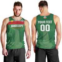 Custom Football Guadeloupe Green Men Tank Top Les Gwada Boy Go Champions
