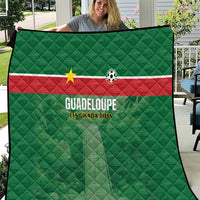 Football Guadeloupe Green Quilt Les Gwada Boy Go Champions