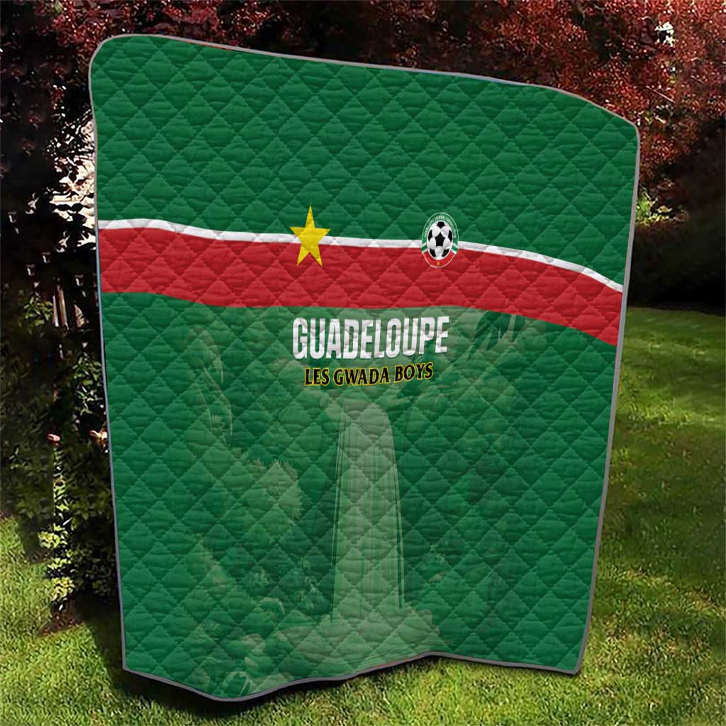 Football Guadeloupe Green Quilt Les Gwada Boy Go Champions