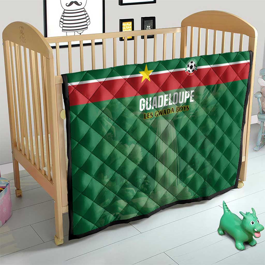 Football Guadeloupe Green Quilt Les Gwada Boy Go Champions