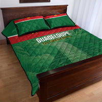 Football Guadeloupe Green Quilt Bed Set Les Gwada Boy Go Champions