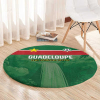 Football Guadeloupe Green Round Carpet Les Gwada Boy Go Champions