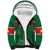 Custom Football Guadeloupe Green Sherpa Hoodie Les Gwada Boy Go Champions